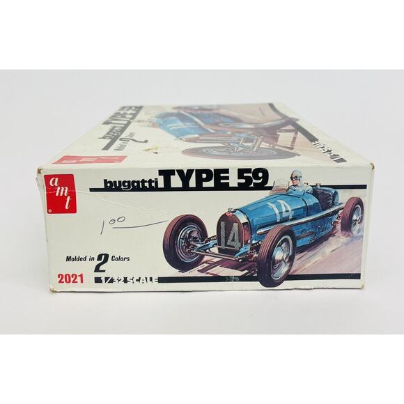 AMT Matchbox Bugatti Type 59 1:32 Plastic Model Kit 2021 New Open Box - Picture 7 of 7